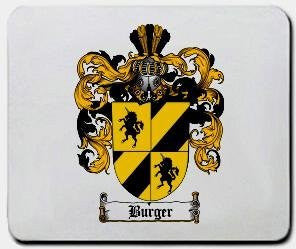 Burger coat of arms mouse pad