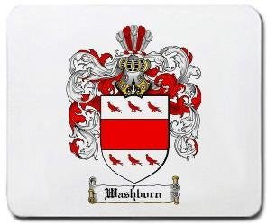 Washborn coat of arms mouse pad