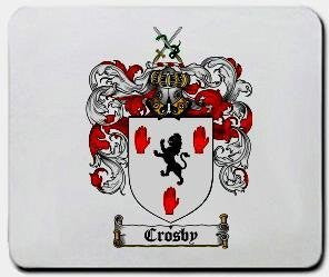 Crosby coat of arms mouse pad