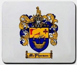 Mcpherson coat of arms mouse pad