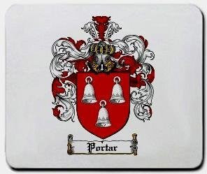 Portar coat of arms mouse pad