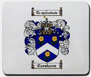 Carstarrs coat of arms mouse pad