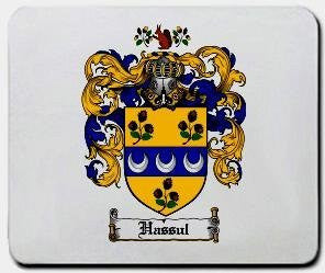 Hassul coat of arms mouse pad