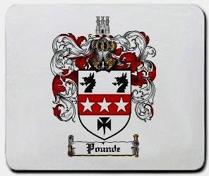 Pounde coat of arms mouse pad