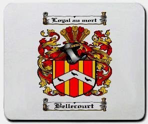 Bellecourt coat of arms mouse pad