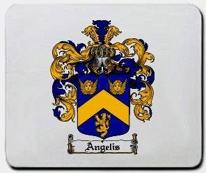 Angelis coat of arms mouse pad