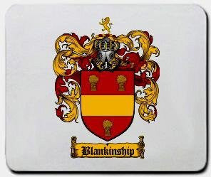 Blankinship coat of arms mouse pad