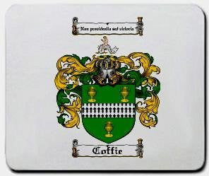 Coffie coat of arms mouse pad