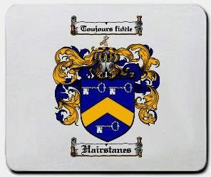 Hairstanes coat of arms mouse pad