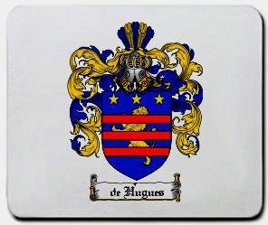 Dehugues coat of arms mouse pad