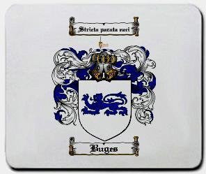 Buges coat of arms mouse pad
