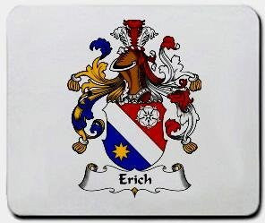 Erich coat of arms mouse pad