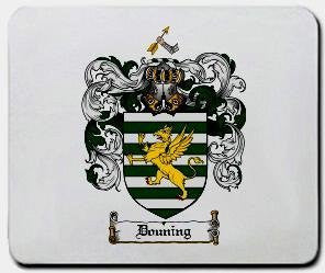 Douning coat of arms mouse pad