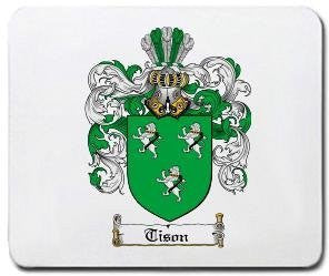 Tison coat of arms mouse pad