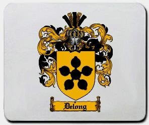 Delong coat of arms mouse pad