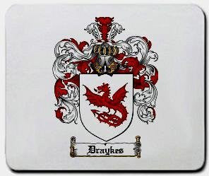 Draykes coat of arms mouse pad