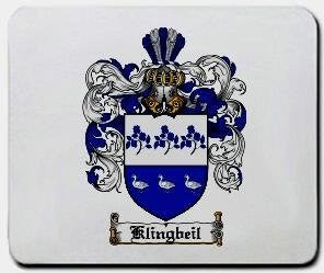 Klingbeil coat of arms mouse pad