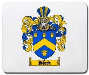 Stork coat of arms mouse pad