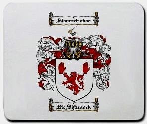 Mcshinnock coat of arms mouse pad