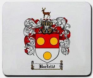 Barfeild coat of arms mouse pad