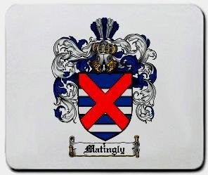 Matingly coat of arms mouse pad