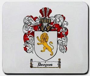 Devynes coat of arms mouse pad