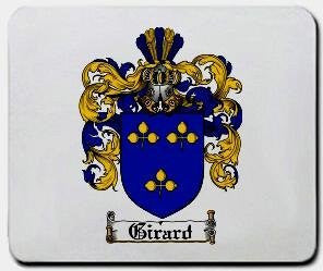 Girard coat of arms mouse pad