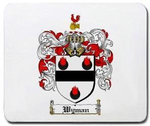 Wyman coat of arms mouse pad