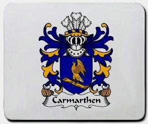 Carmarthen coat of arms mouse pad