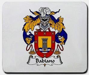 Babiano coat of arms mouse pad
