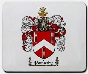 Pounceby coat of arms mouse pad