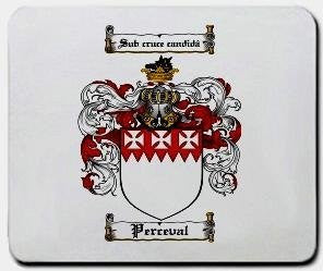 Perceval coat of arms mouse pad