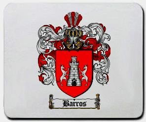 Barros coat of arms mouse pad