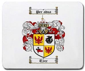 Tyer coat of arms mouse pad