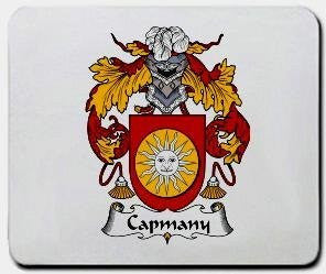 Capmany coat of arms mouse pad