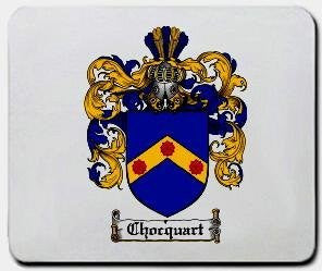 Chocquart coat of arms mouse pad