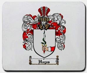 Hayes coat of arms mouse pad