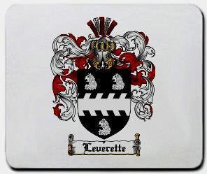 Leverette coat of arms mouse pad