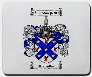 Malcollm coat of arms mouse pad