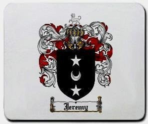 Jeremy coat of arms mouse pad