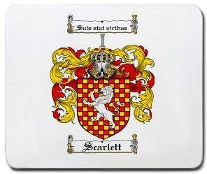 Scarlett coat of arms mouse pad