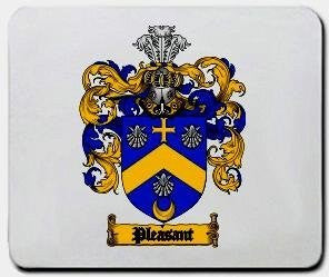 Pleasant coat of arms mouse pad