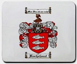 Rochelland coat of arms mouse pad