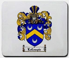 Lecompte coat of arms mouse pad