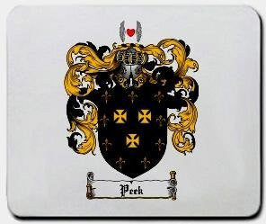 Peek coat of arms mouse pad
