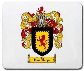 Van-herpe coat of arms mouse pad