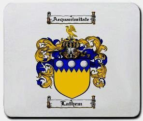 Lathem coat of arms mouse pad