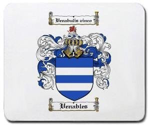 Venables coat of arms mouse pad