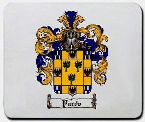 Pardo coat of arms mouse pad