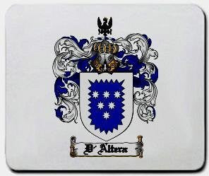 D'altera coat of arms mouse pad